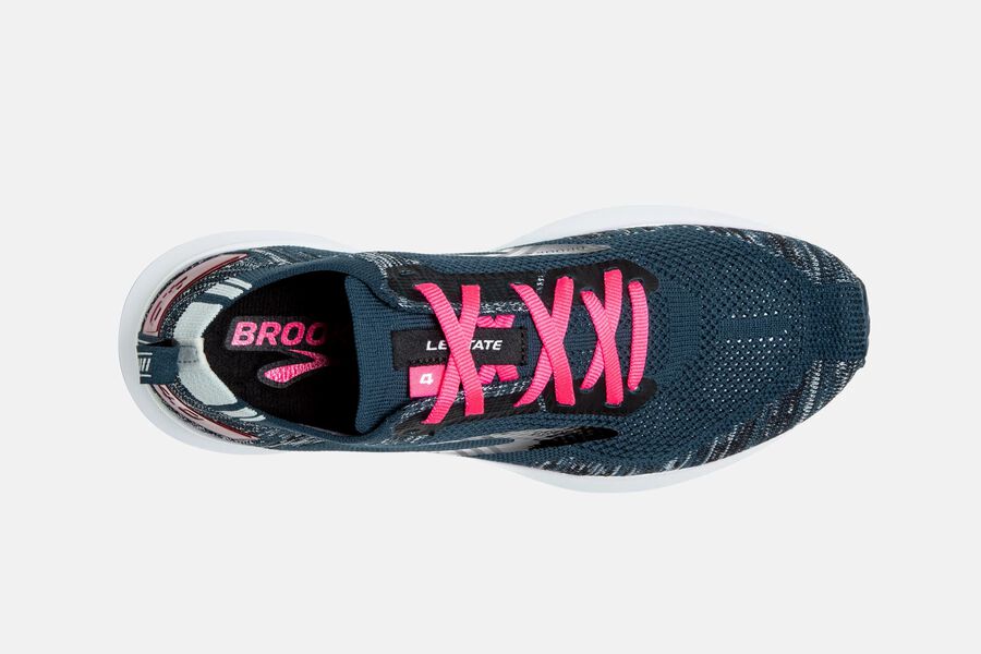 Levitate 4 Road Brooks Running Shoes NZ Womens - Navy/Black/Pink - LOKSZN-127